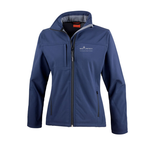 BMG Labtech - Women's Embroidered Soft Shell Jacket - French Navy Thumbnail